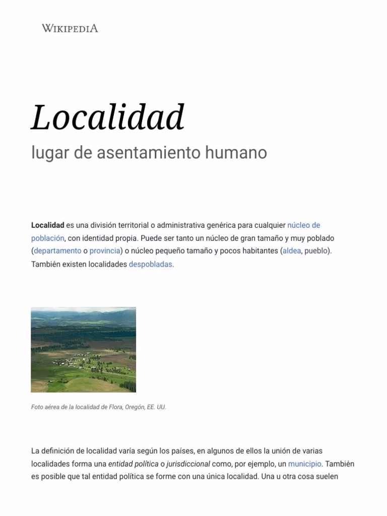 ¿Cuál es la diferencia entre localidad y provincia?
