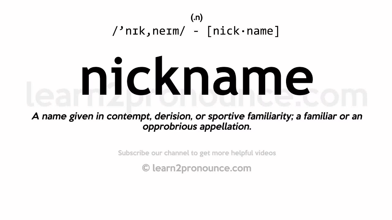 ¿Qué puede sugerir un nickname?