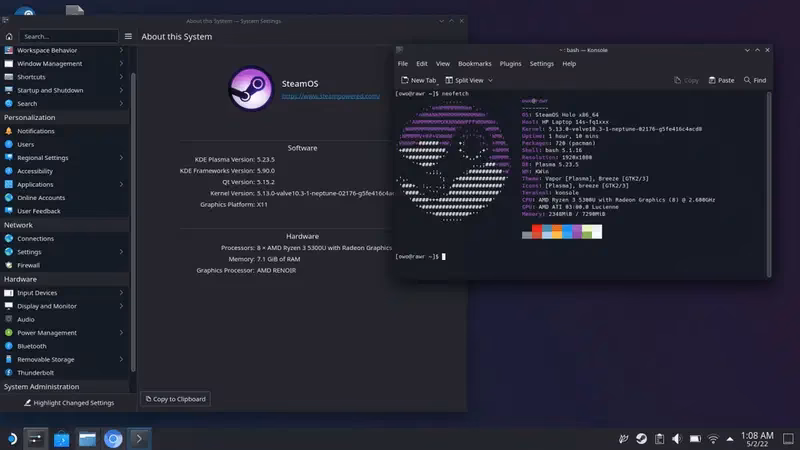 ¿Cuál es el sistema operativo de Steam?