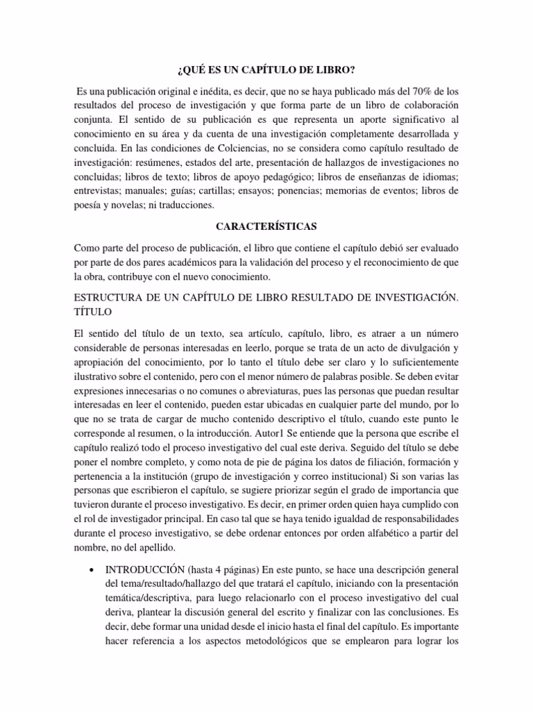 ¿Qué son los capítulos?
