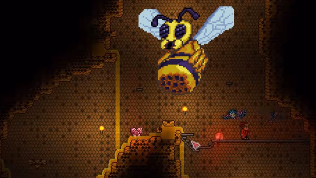 How difficult is queen bee in terraria?
