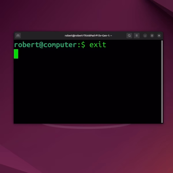 How do I exit a terminal using Ctrl + D?