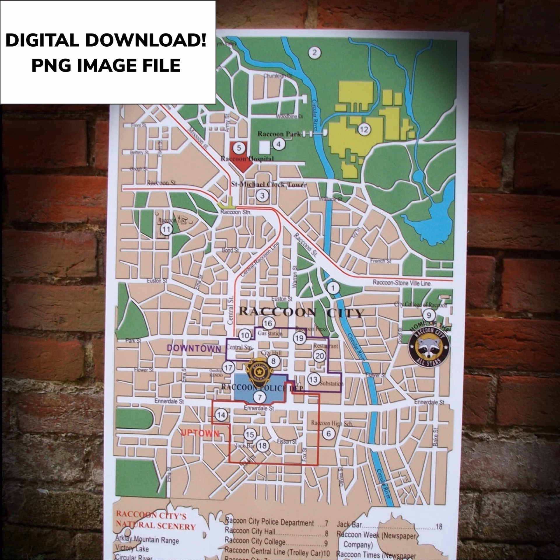 Is the Raccoon City Police Department map too big?