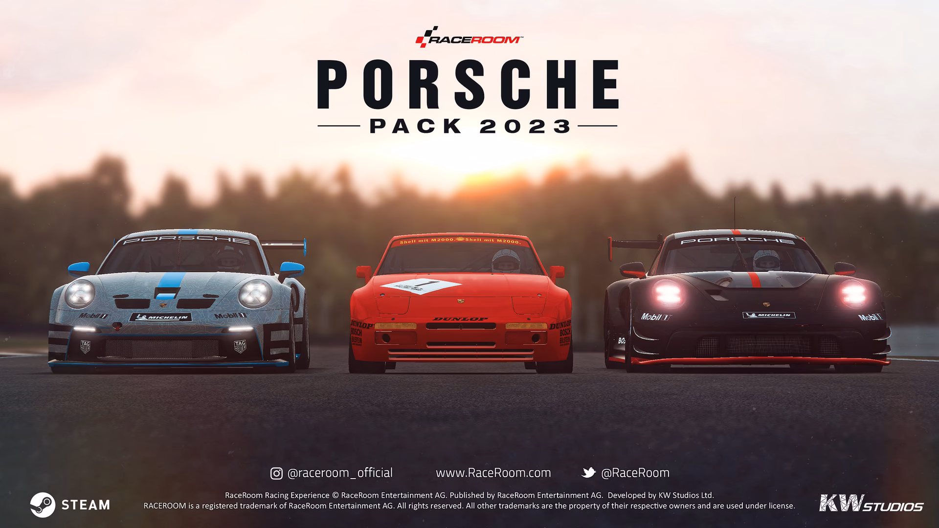 Where can I find a list of Raceroom Racing Experience DLCs?