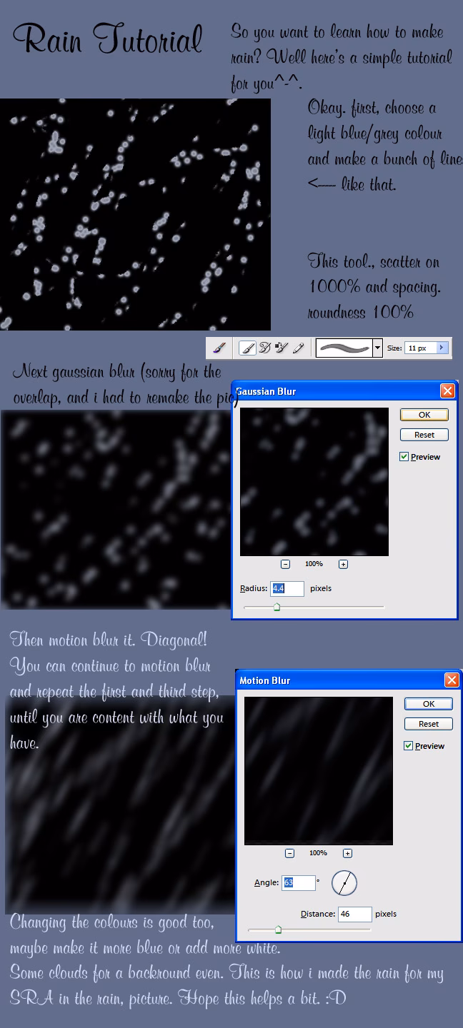 Where can I watch a rain drop FX tutorial?
