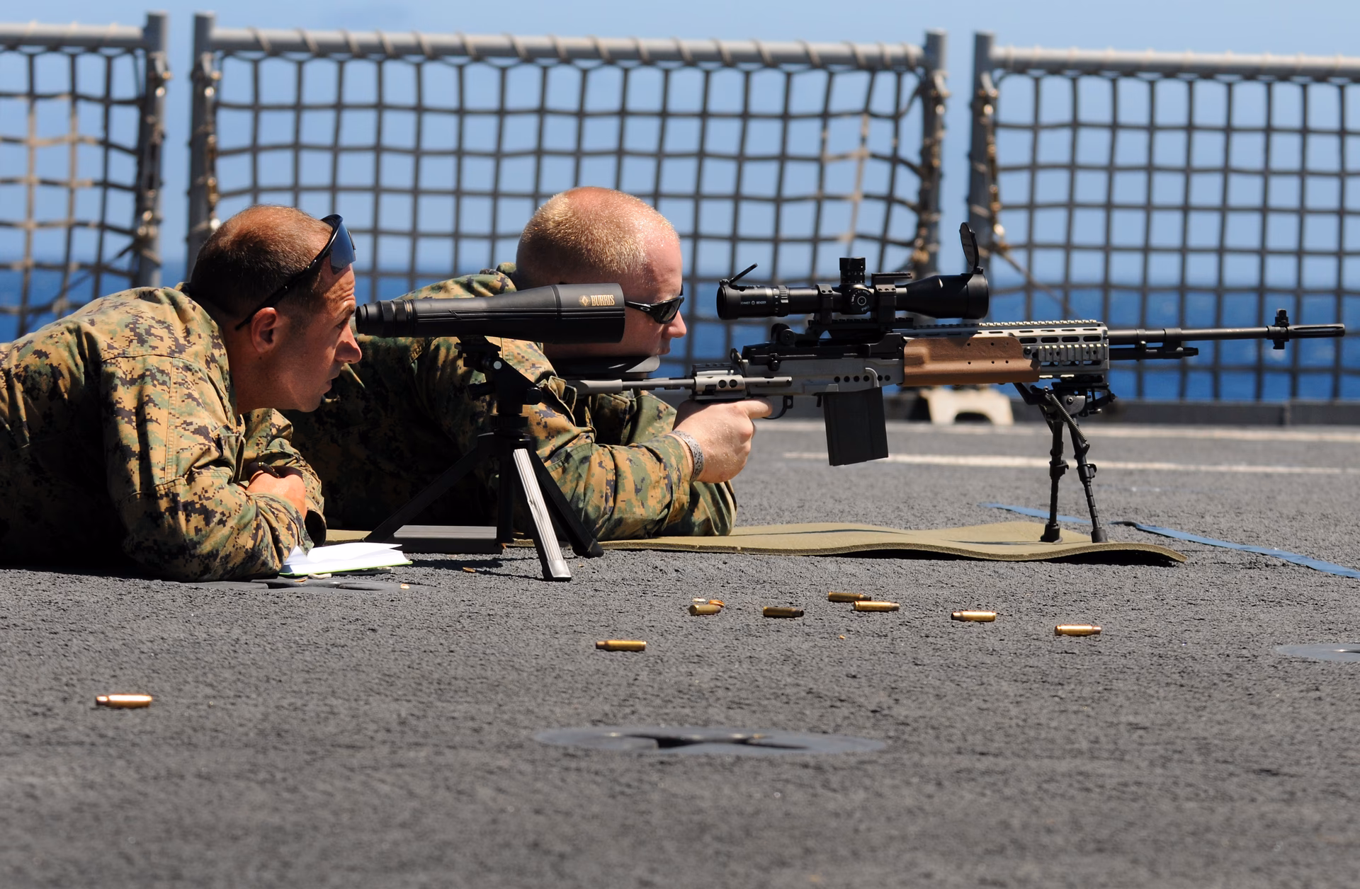 How do you shoot a ranging shot?