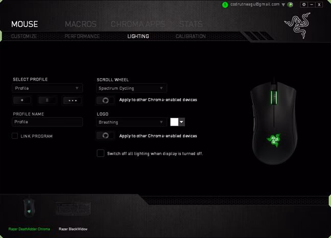 What is DPI sensitivity on Razer DeathAdder?