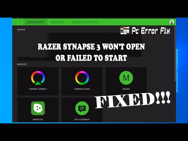 How do I stop Razer Synapse from running in the background?