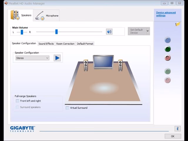 How to set a preset in Realtek audio console?