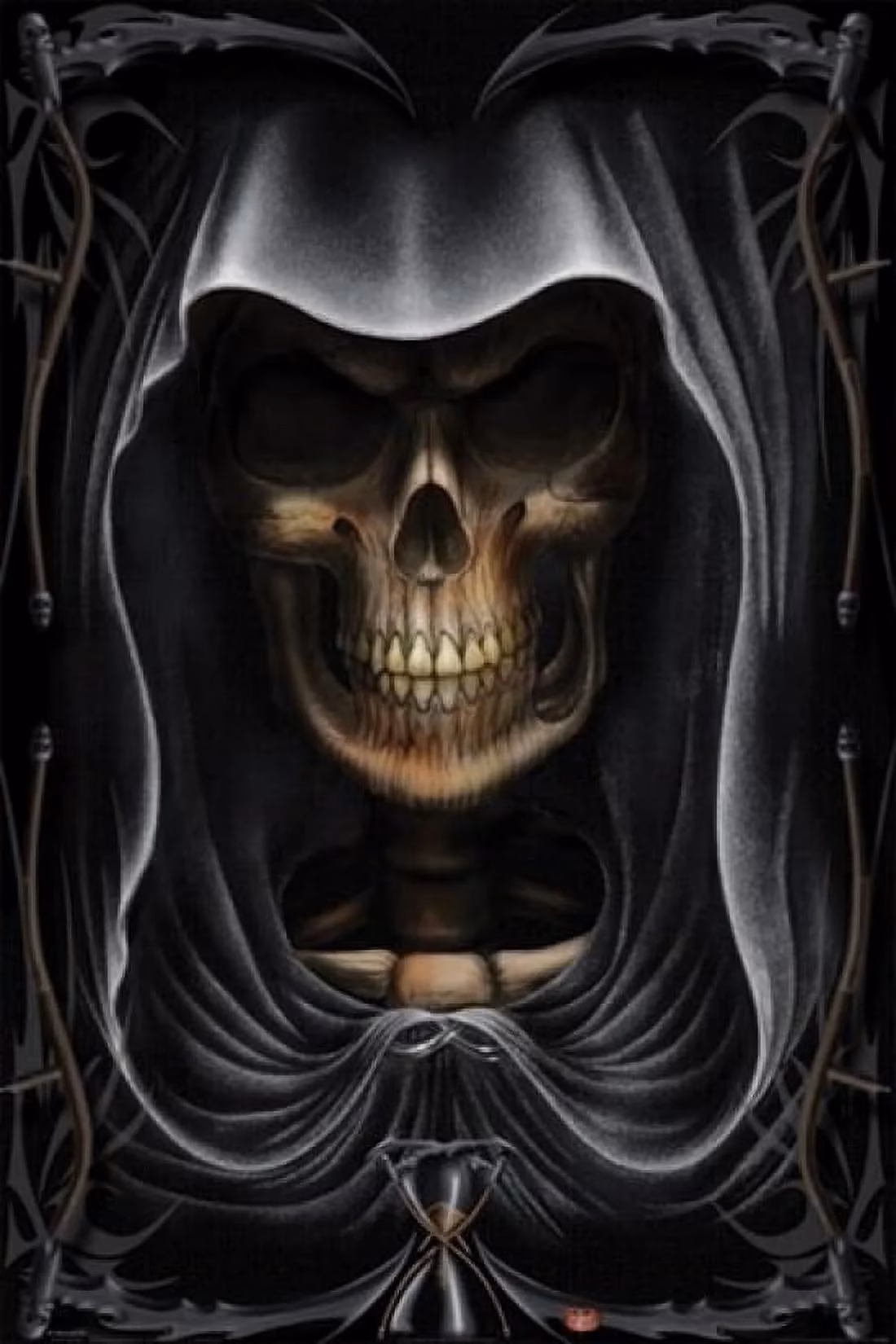 What is a hooded Grim Reaper?