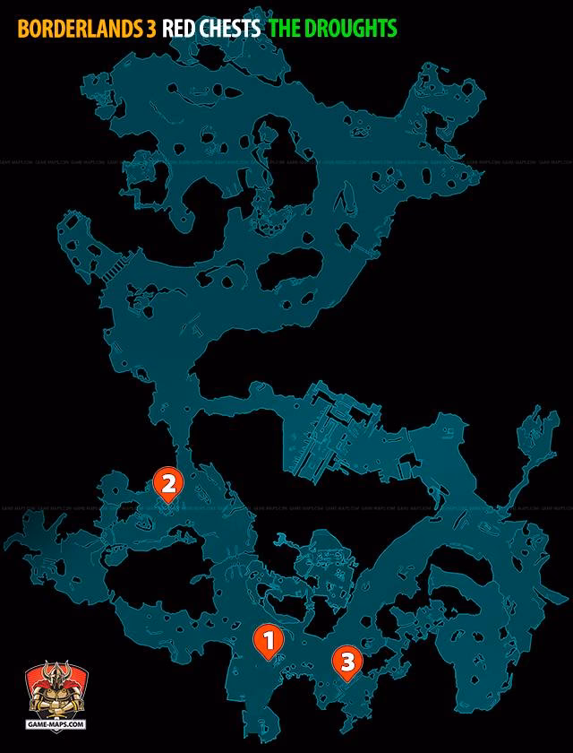 Where is the red chest in the droughts?