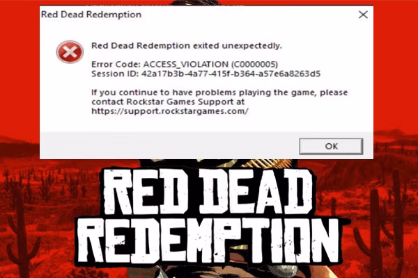 What is Red Dead Redemption access violation c0000005 error?