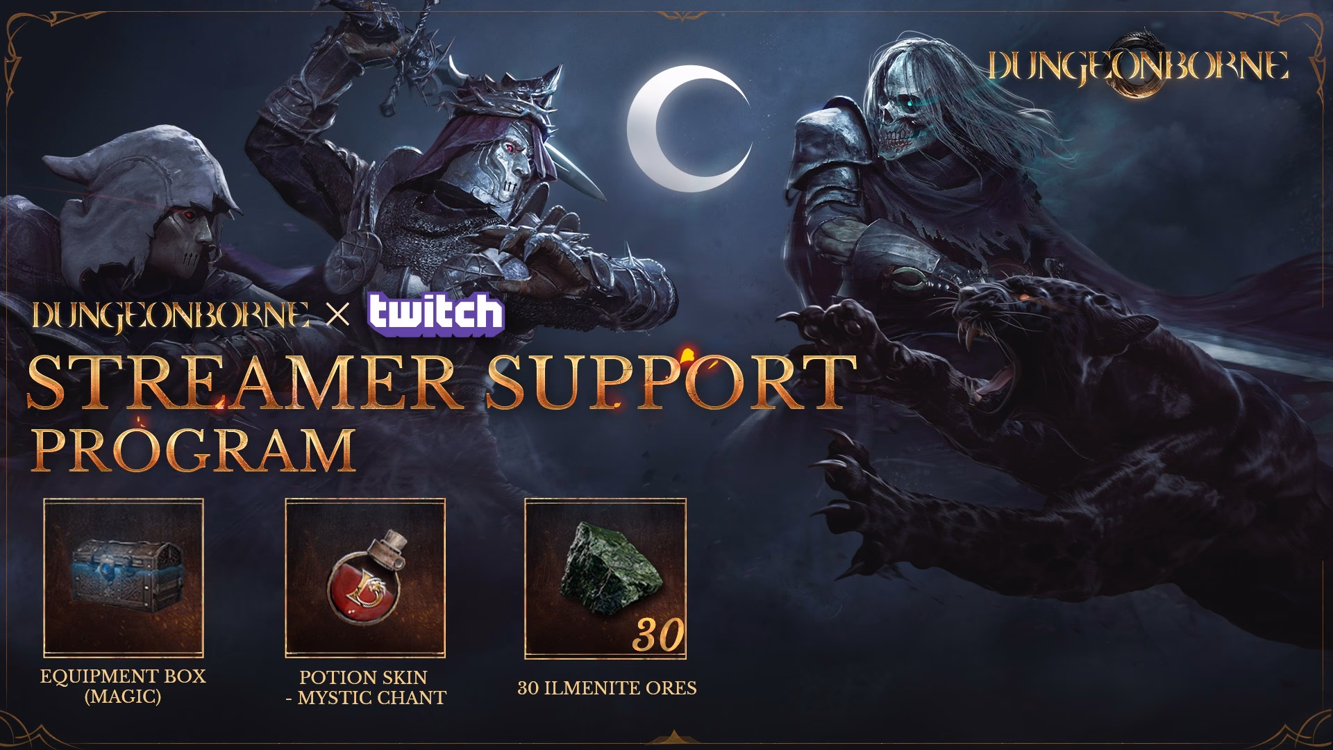 Does dungeonborne have Twitch drops?