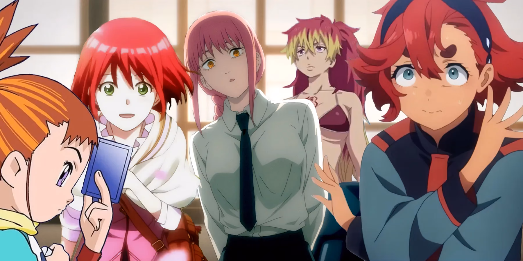 What anime characters have red hair?