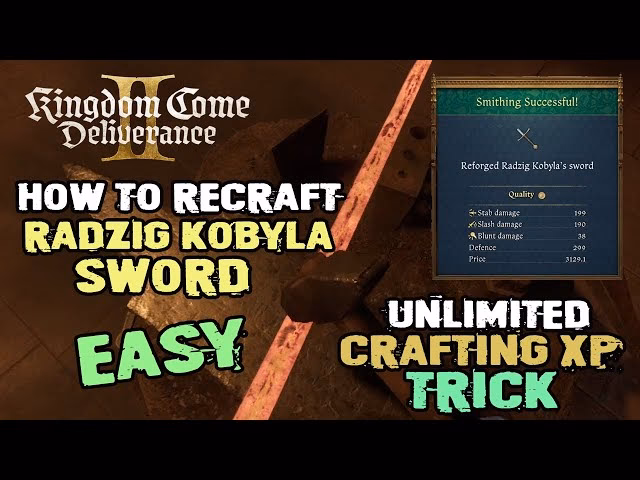 How does reforged Radzig Kobyla's sword work in kcd2?