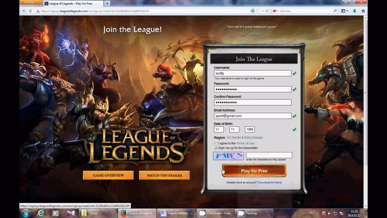How do I Activate my League of Legends account?