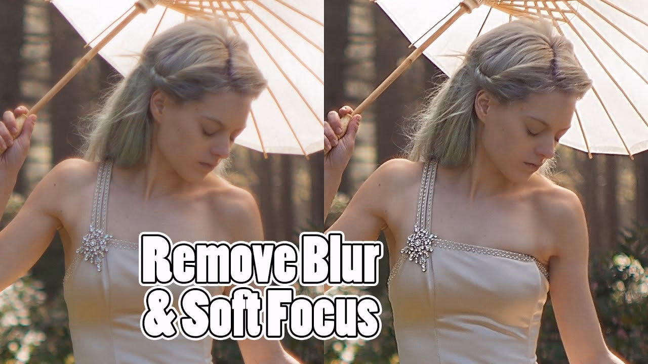 How do I remove blur & sharpen a picture?