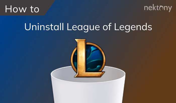 How do I delete League of Legends?
