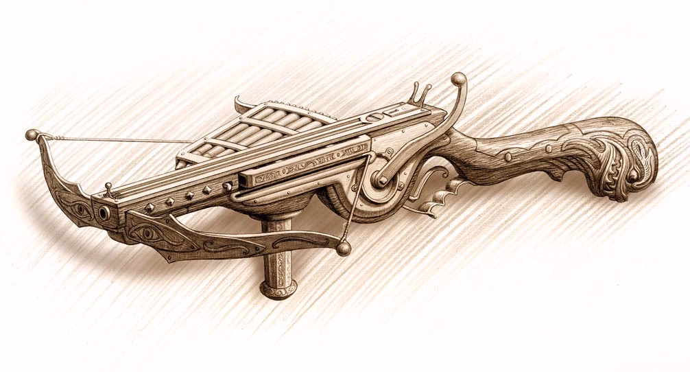 How do you reload a repeating crossbow?