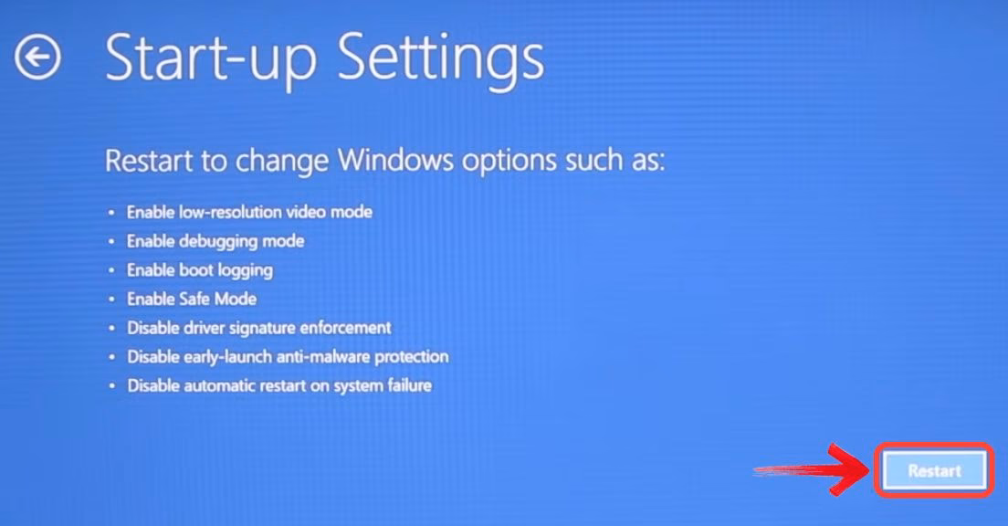 What is Advanced Startup settings Windows 10?