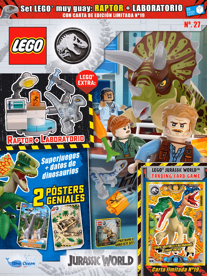 ¿Qué incluye la revista Lego® Jurassic World?