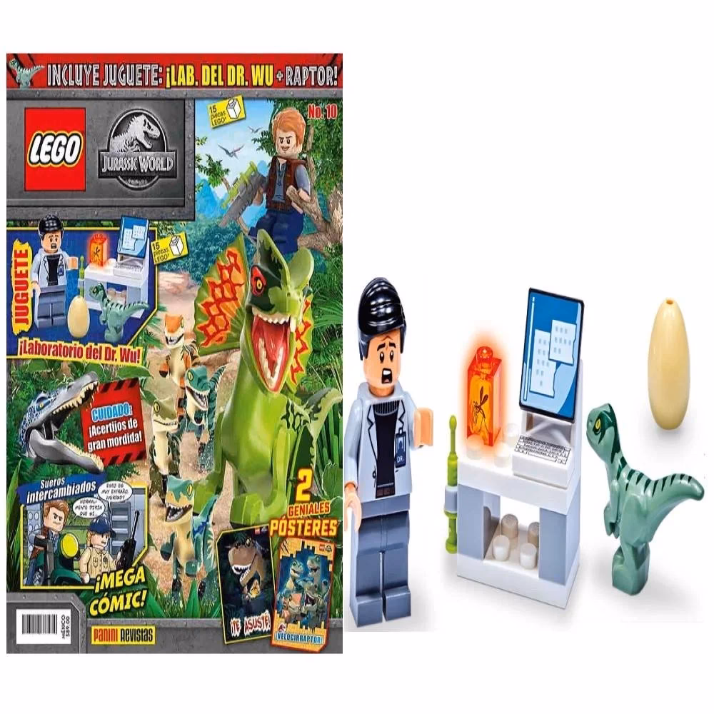 ¿Qué incluye la revista Lego® Jurassic World?