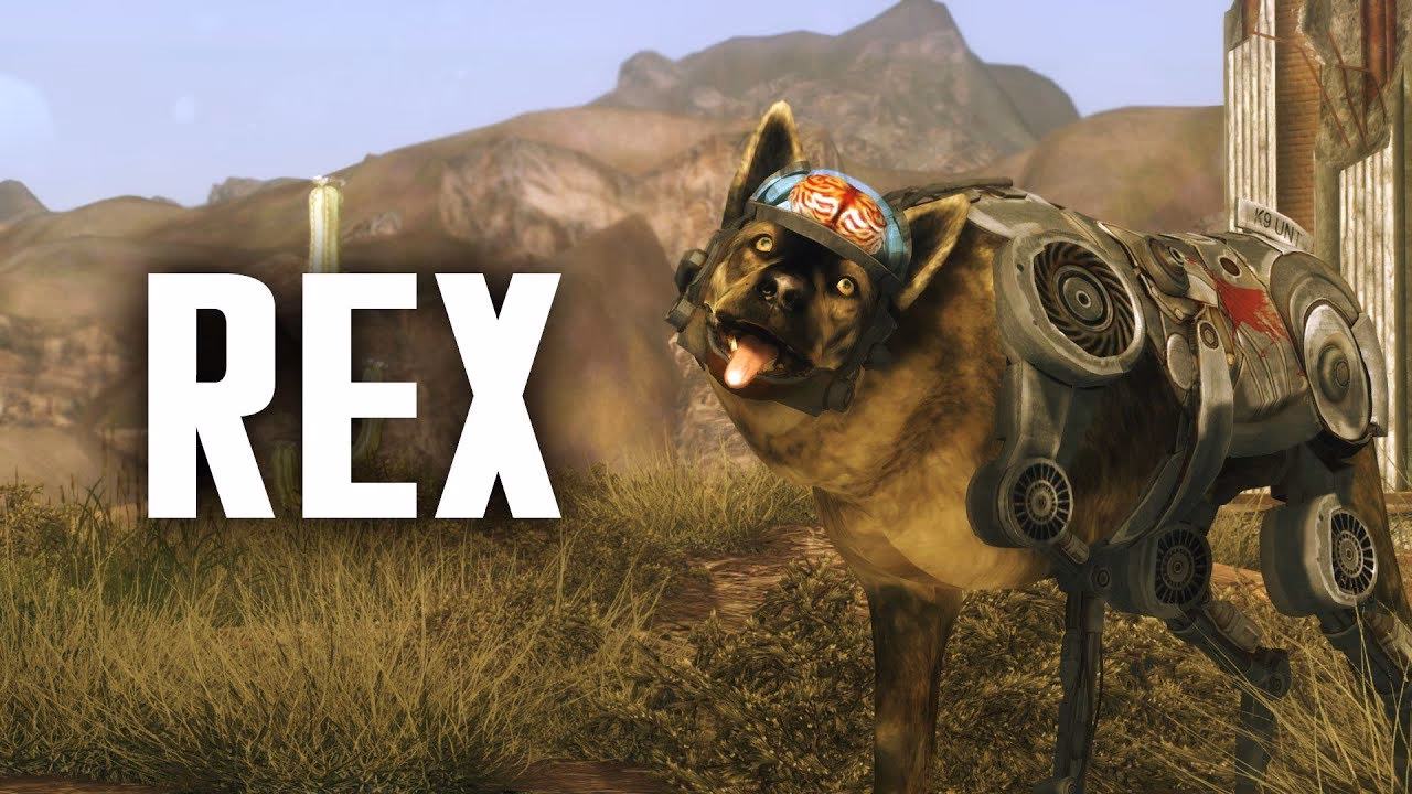 Is Rex a recruitable companion in Fallout New Vegas (FNV)?