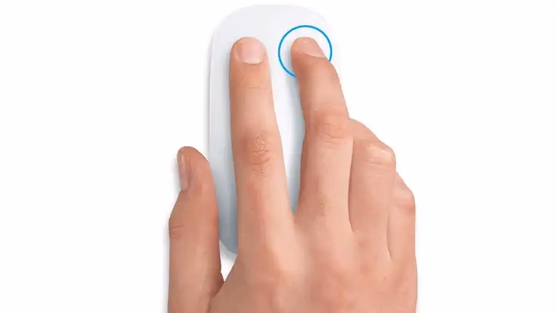 How do I right-click a mouse on a Mac?