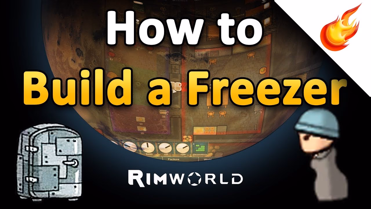 What is the basic structure of a freezer in Rimworld?