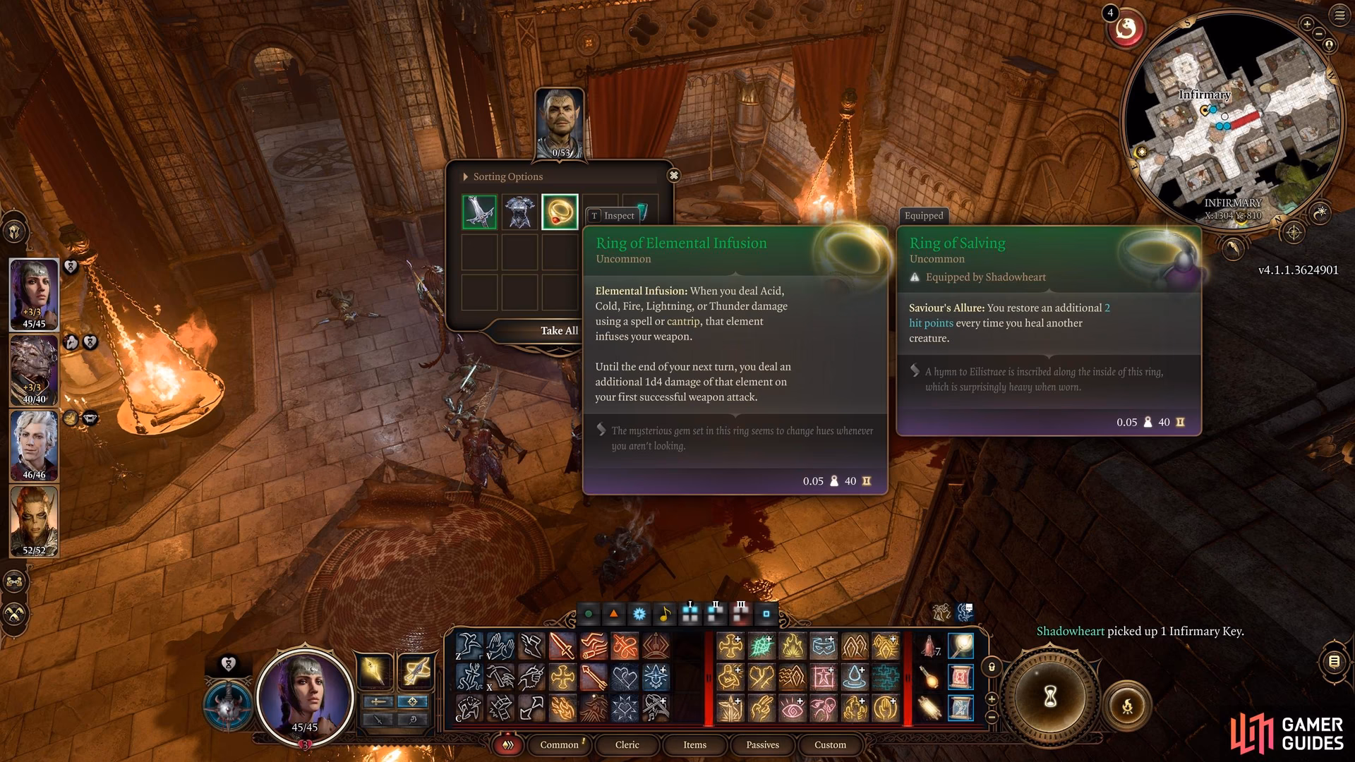 What is the ring of elemental infusion in Baldur's Gate 3?