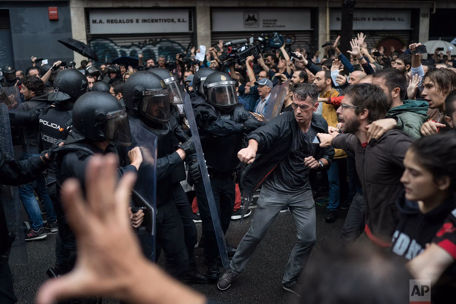 What happens if a riot reaches your vicinity?