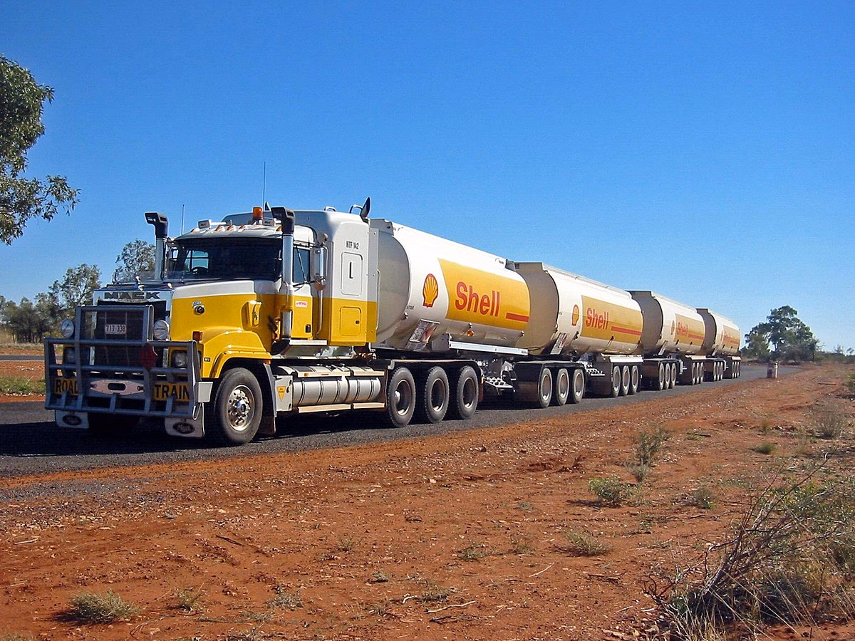 Who invented the modern Australian road train?