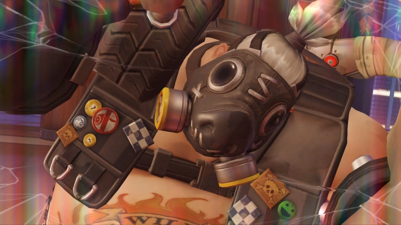 Can DVA boost up to Roadhog if he eats his shot?