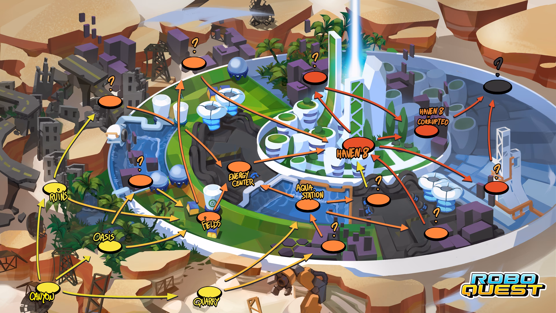 How many maps are there in roboquest?