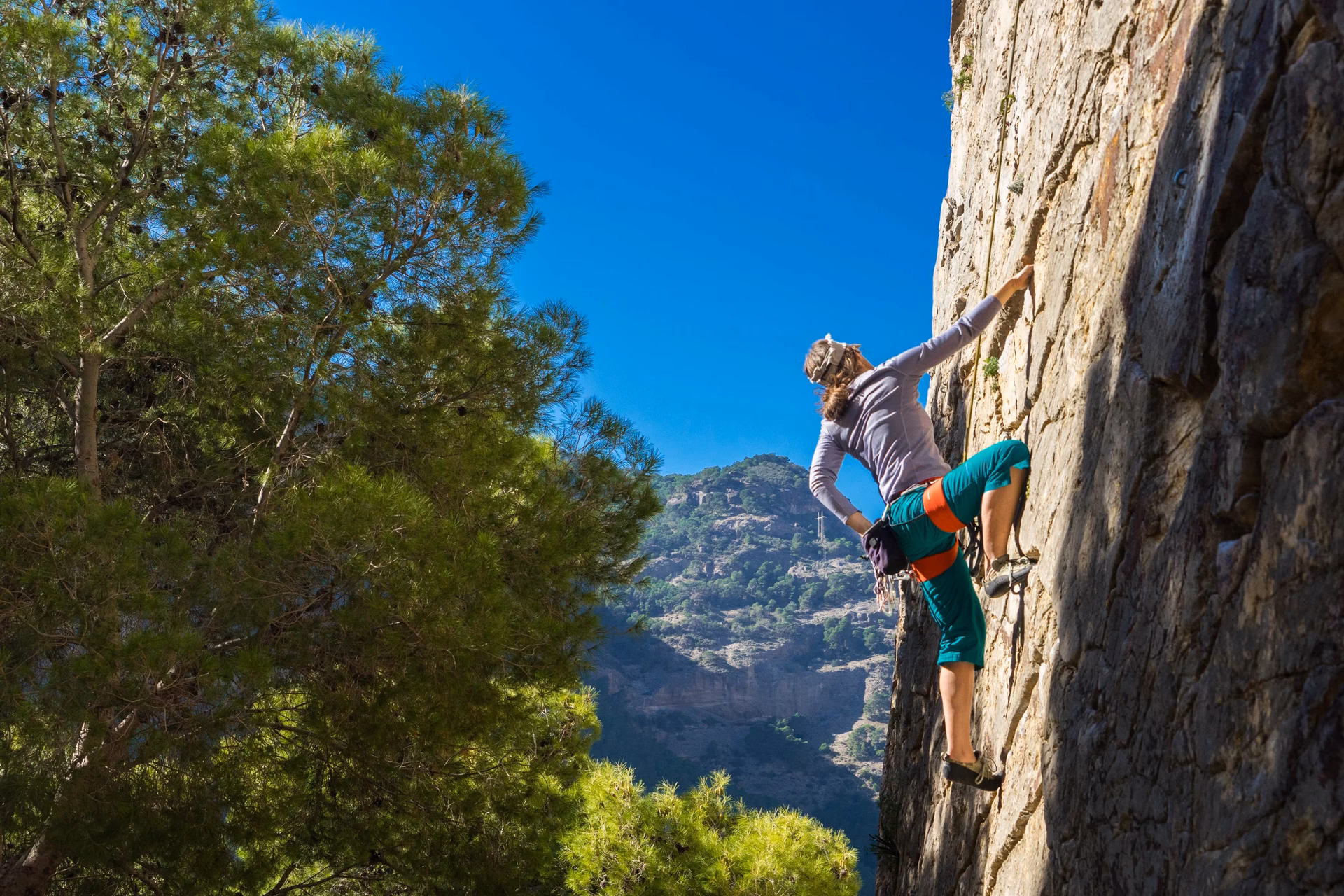 What does rock climbing mean?