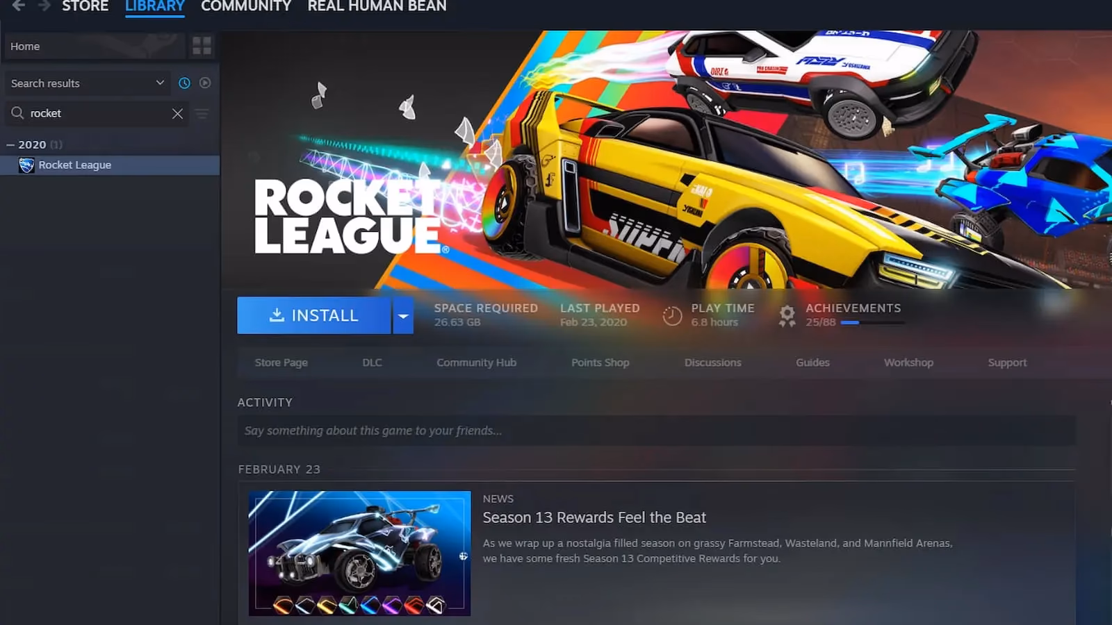 ¿Dónde se encuentra Rocket League?