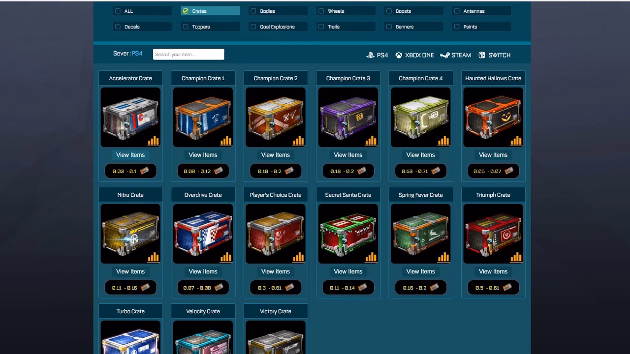 Where can I Trade Rocket League items?