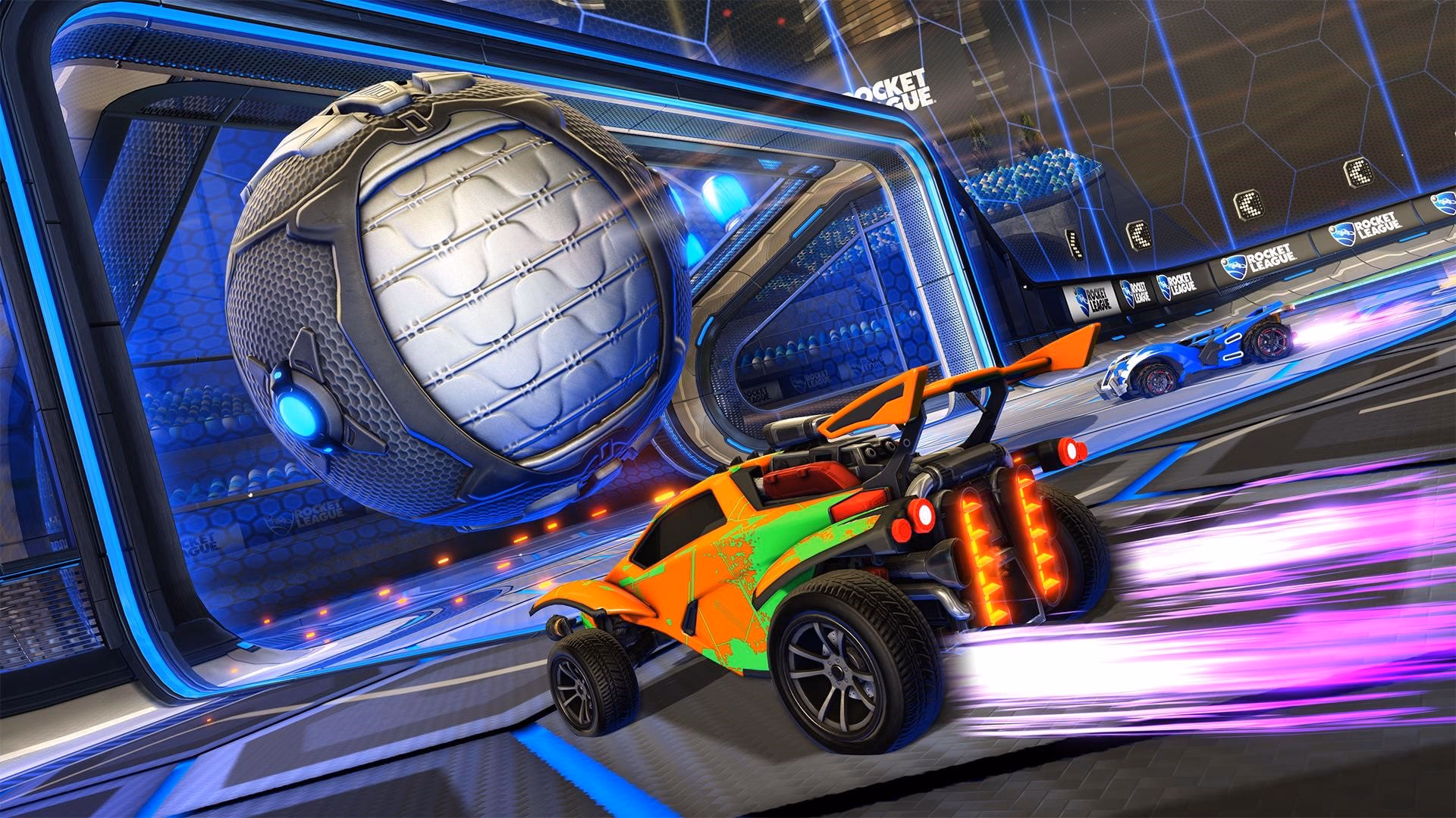 How many images are there in the NRG Rocket League wallpaper collection?