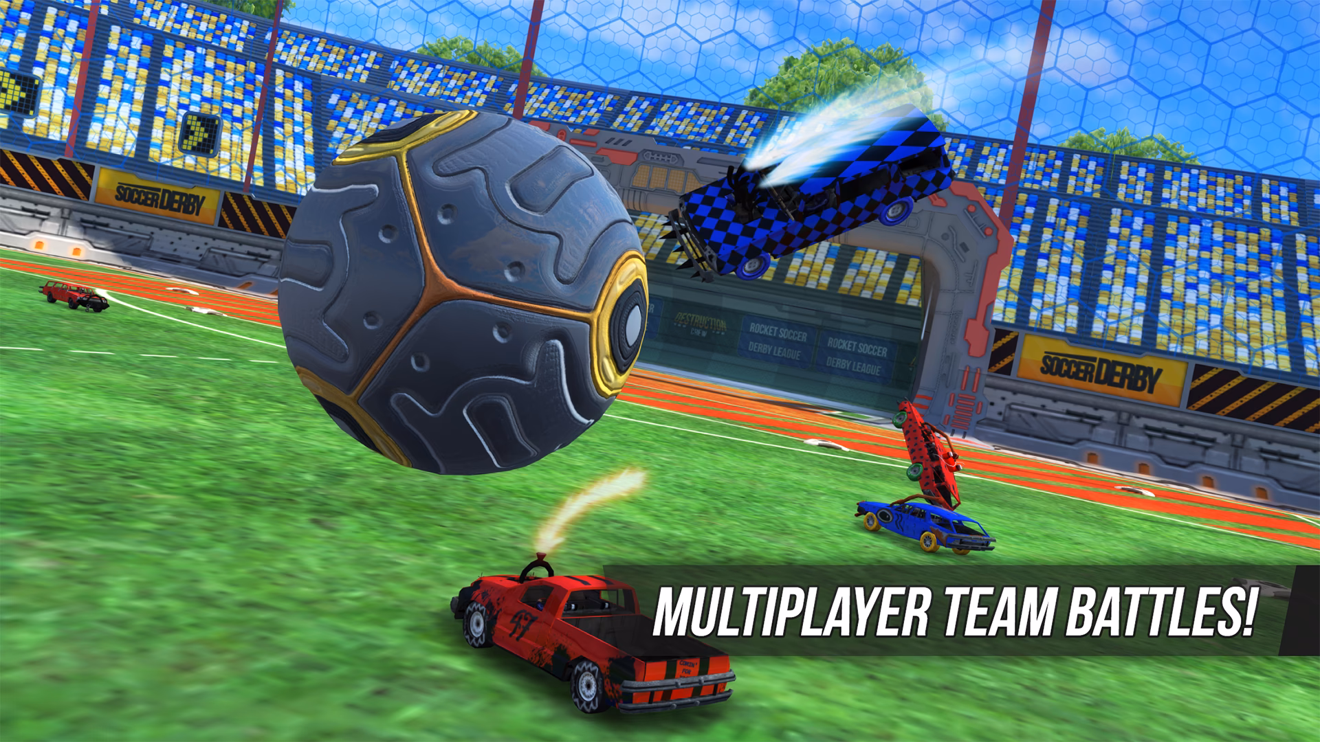 Can you play Rocket soccer derby online for free?