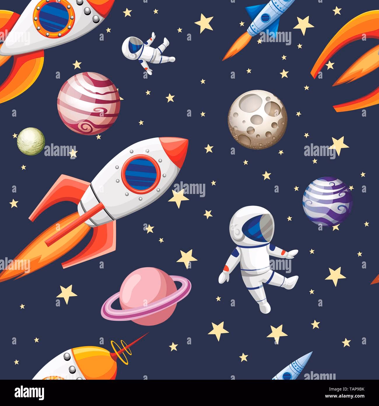 How many space rocket cartoon images are there?