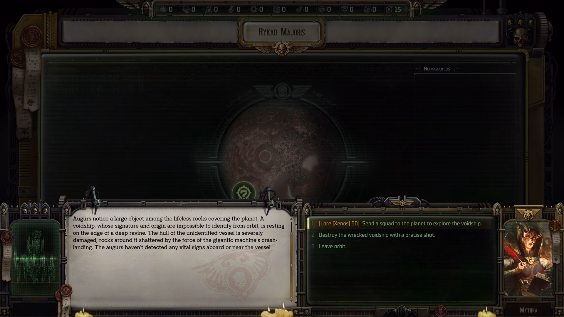 Where is unidentified Voidship in Rogue Trader?