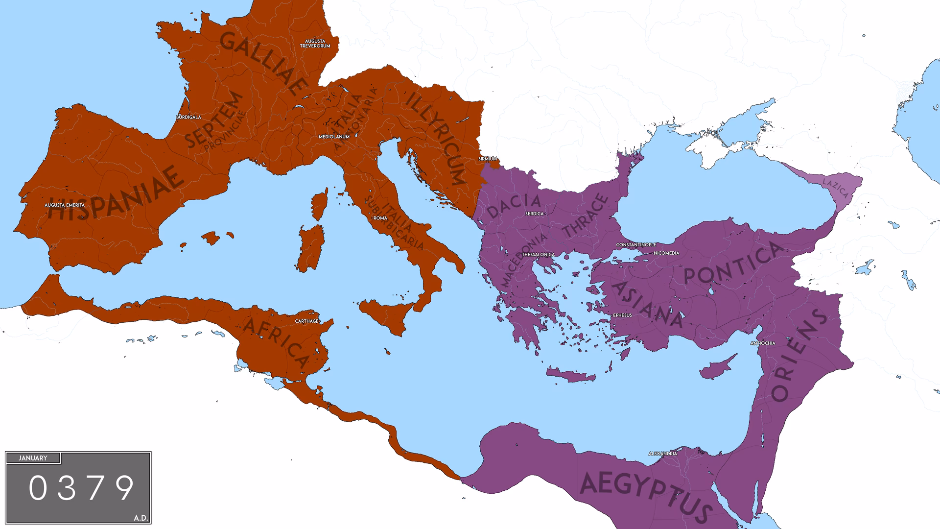 How did the Roman Empire differ from the Byzantine Empire?