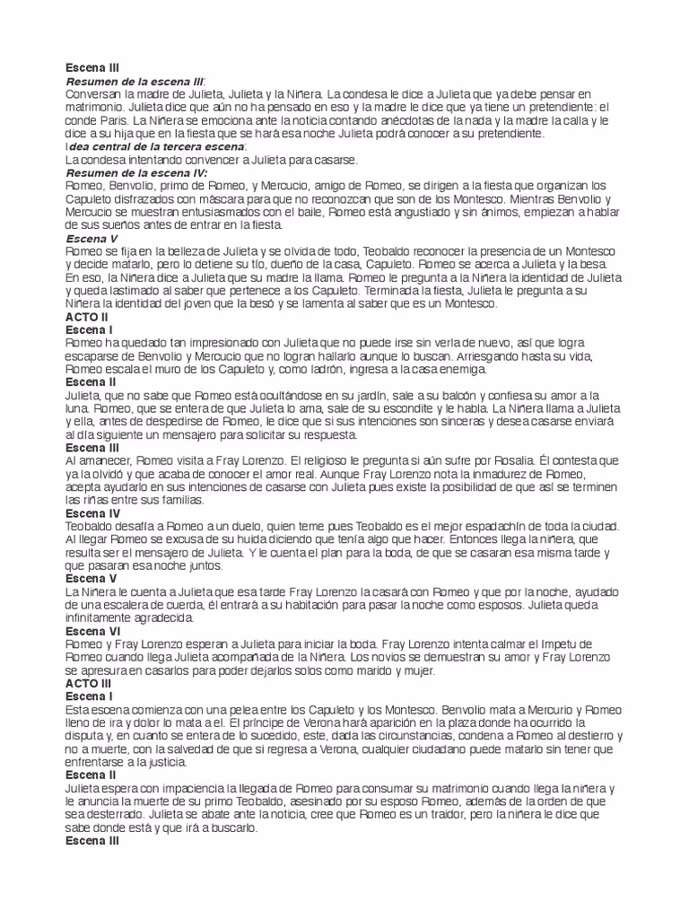 ¿Cuál es el plan de Romeo y Julieta?