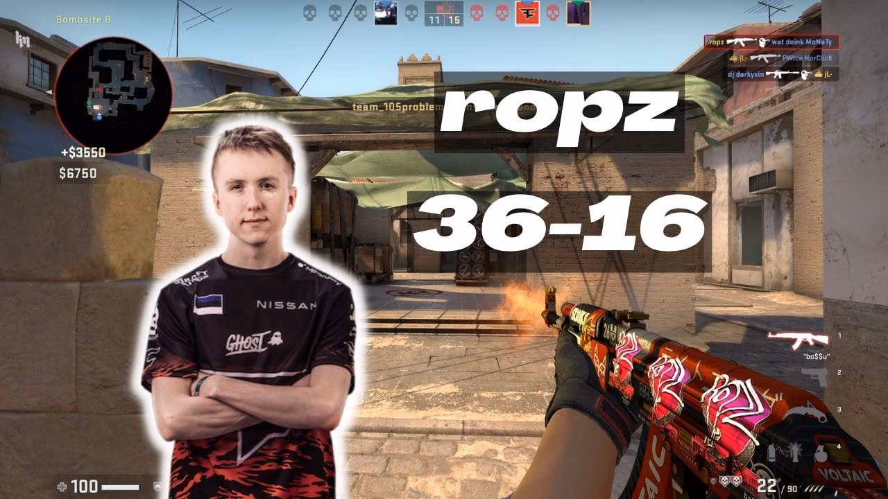 What CS2 settings does ropz use?