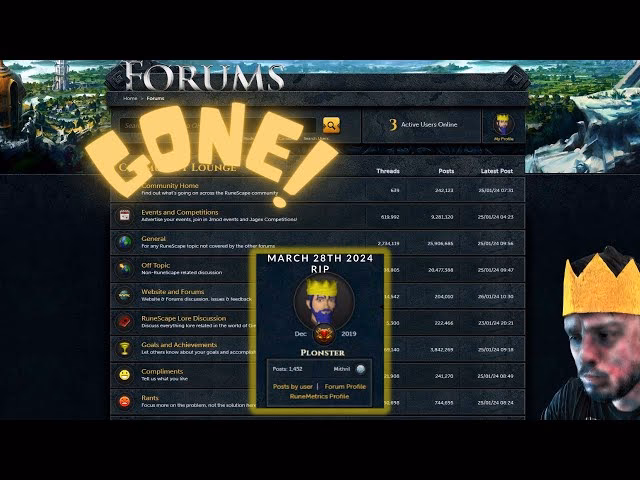 How many RuneScape forums are there in 2024?