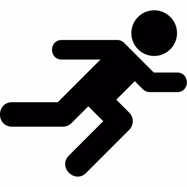 How many Running Man icons are there?