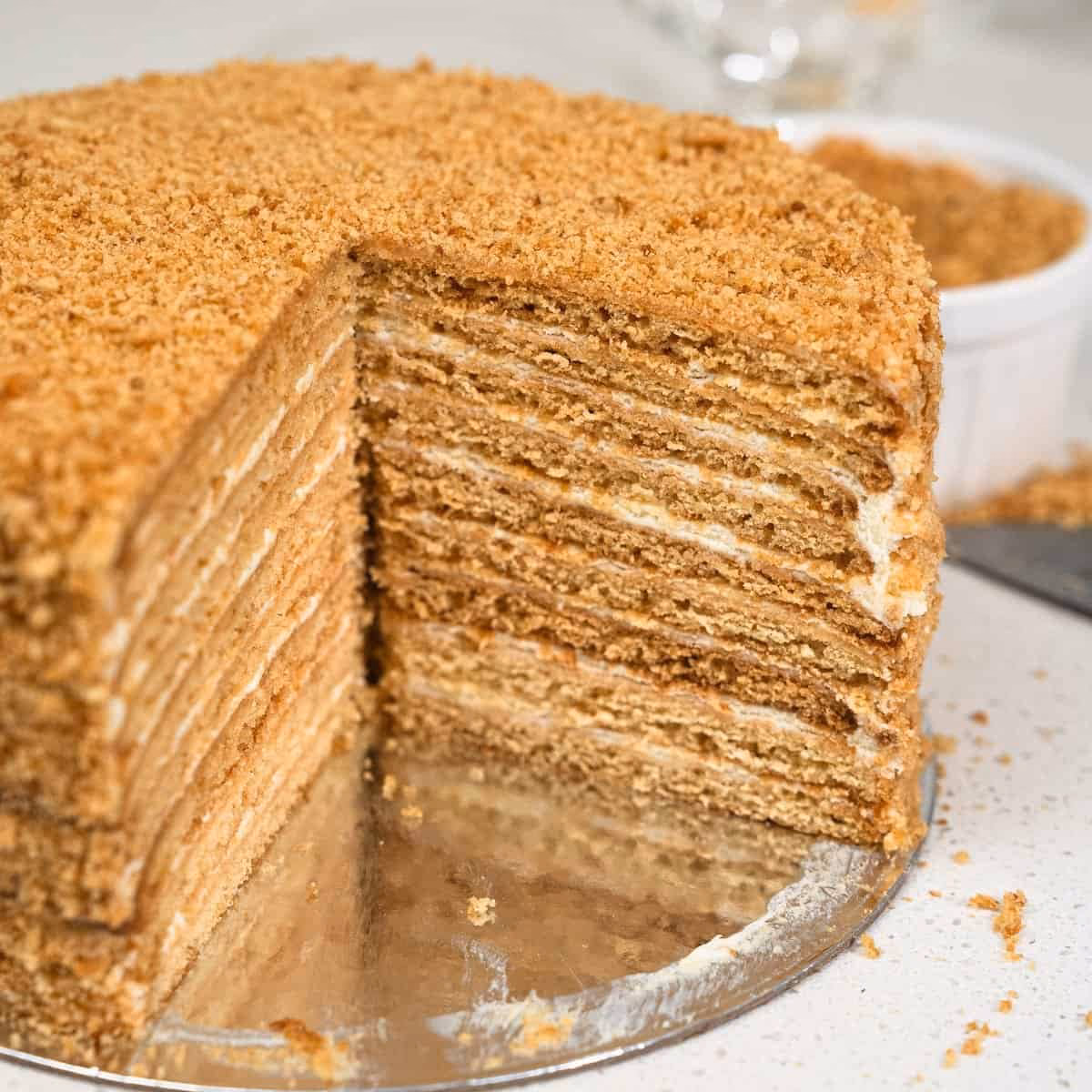 What is a Russian honey cake?