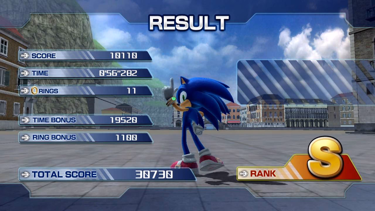 What is a higher rank in Sonic Generations?