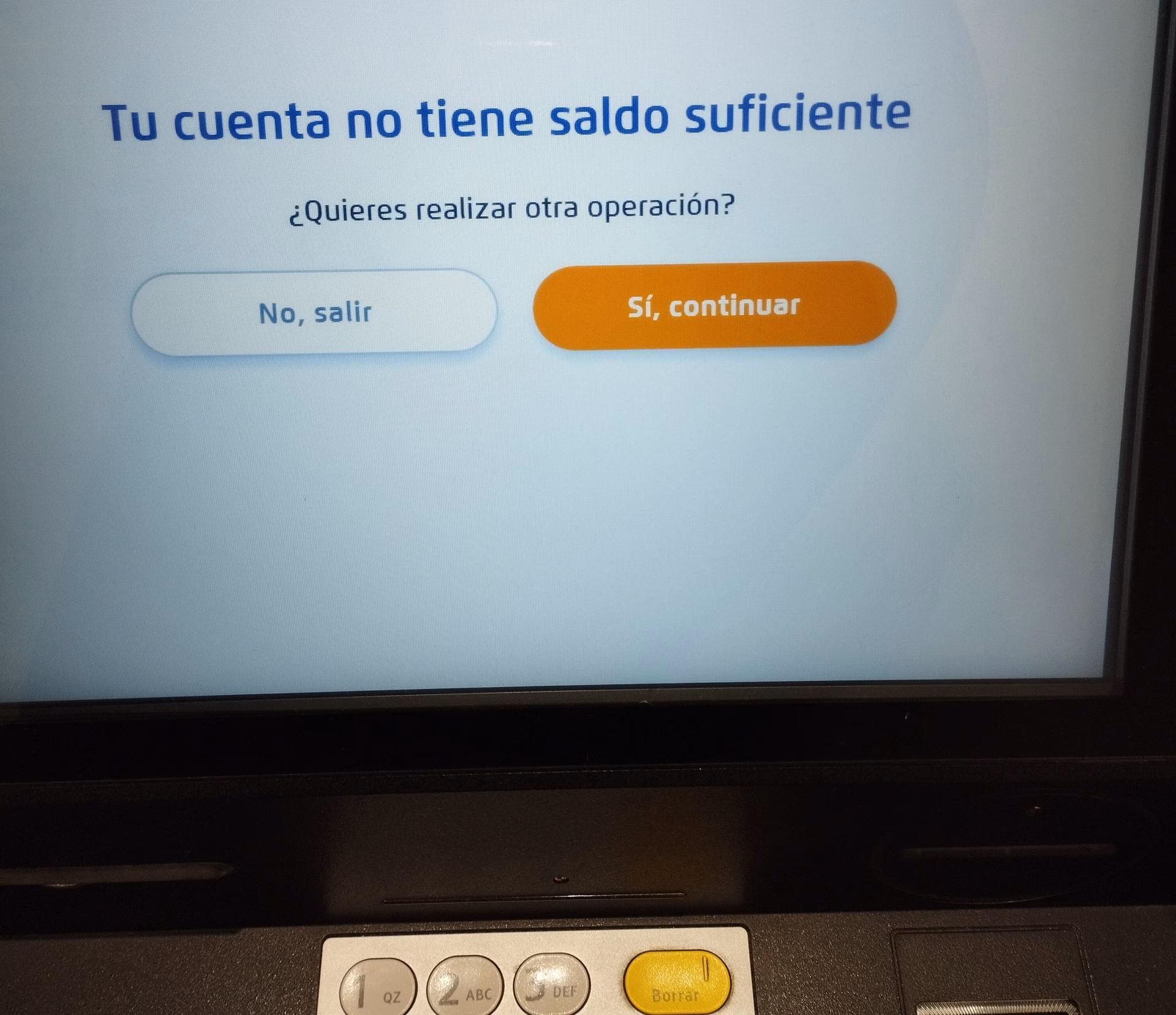 ¿Qué hacer si mi saldo es insuficiente?