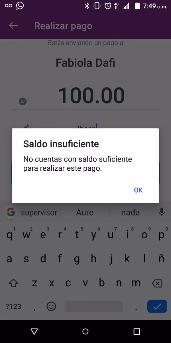 ¿Qué pasa si tengo saldo insuficiente en mi tarjeta de crédito?